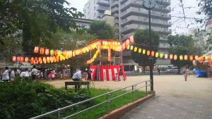 盆踊り前の状態