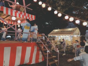 竹塚神社の盆踊り